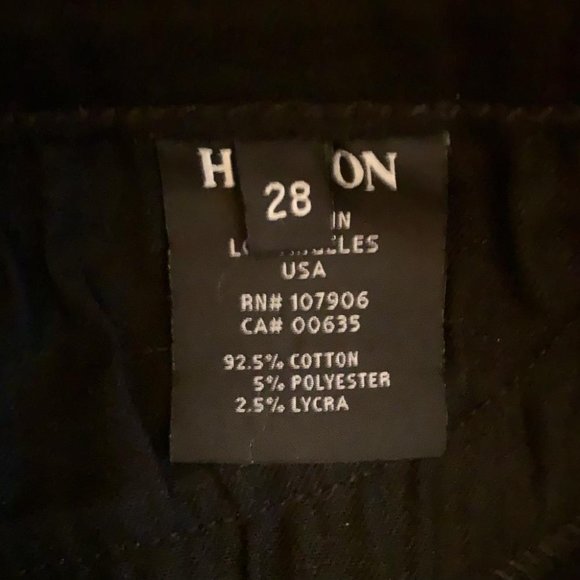 New HUDSON Luna Super Skinny jeans w/gold chainlink trim - Picture 5 of 7